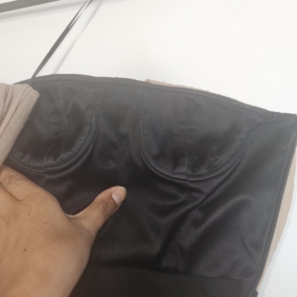 ALEXANDER Wang Womens One Shoulder Dress tan black Size 0 - Picture 8 of 15